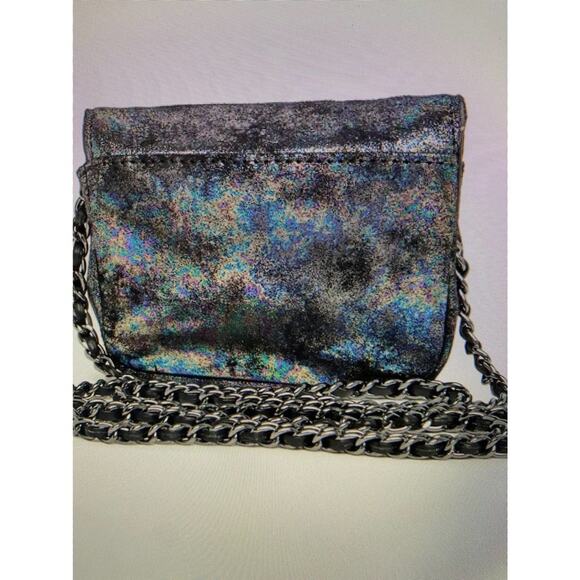 NWT Aimee Kestenberg Down under mini Crossbody iridescent black - Picture 3 of 8